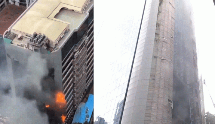 मुंबई के टाइम्स टॉवर में लगी भीषण आग, MNS नेता ने फायर ऑडिट की कमी पर उठाए सवाल