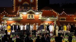 Maharashtra Governor C. P. Radhakrishnan, state Chief Minister Devendra Fadnavis, Dy Chief Ministers Eknath Shinde, Ajit Pawar and others during the swearing-in ceremony of the ministers of the Mahayuti alliance government, at Raj Bhavan in Nagpur on Sunday. (ANI)
Maharashtra deputy chief minister Ajit Pawar.(PTI file)
maharashtra cabinet